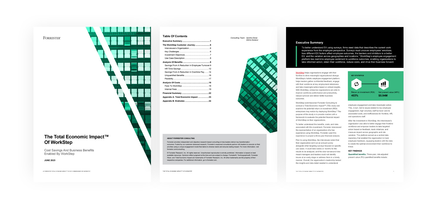 Forrester Report: Total Economic Impact™ of WorkStep